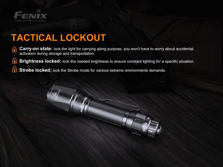 Versatile Tactical Flashlight with Dual Modes | Fenixlight