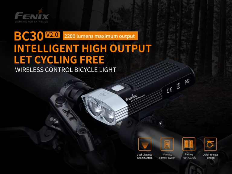 BC30 V2.0 Wireless Control Bicycle Light | Fenixlight