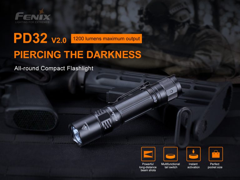 年末のプロモーション特価！ Compact and Powerful PD32 V2.0 Flashlight | Fenix Light ライト・ランタン