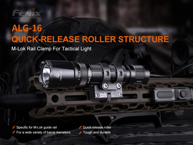 Durable M-LOK Rail Clamp for Tactical Lights | Fenixlight