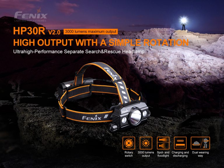 HP30R V2.0: High-Performance Headlamp for Rescuers | Fenixlight