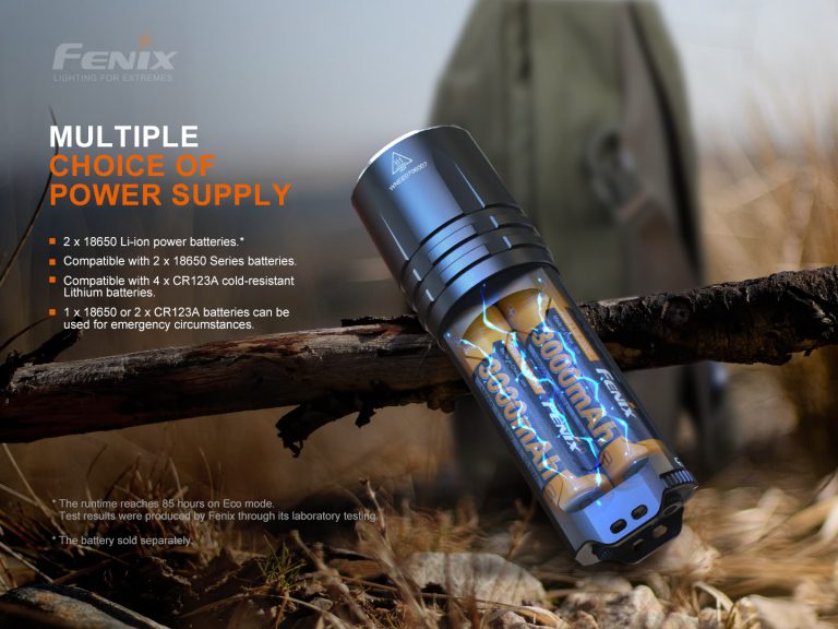 fenix flashlight cr123a PD35 V2.0 1000 Lumen Tactical with 2 X Rechargeable Batteries, are-X2 Charger and 2 X EdisonBright Batteries Despite its high output High-Performance Tactical Flashlight | Fenixlight