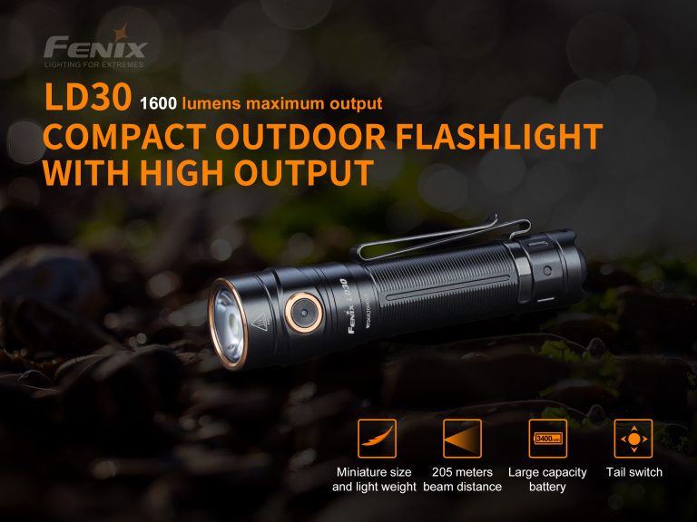 fenix fd30 night walking flashlight LD30R Rechargeable handed control if youre using the LD30R in tandem with other tools Top 5 Tactical night walking