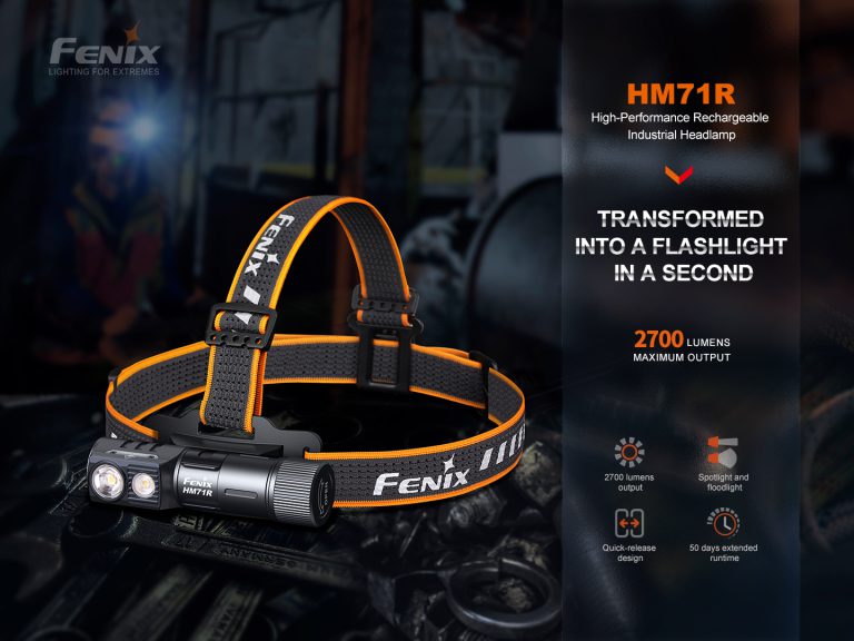 Fenix HM71R: High-Performance Rechargeable Headlamp | Fenixlight