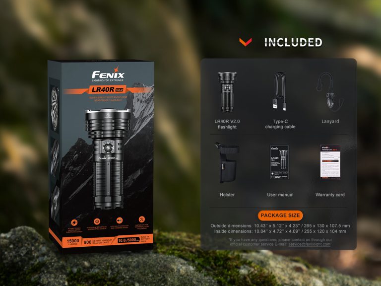 fenix flashlight dims E20 V2.0 Compact 350 Lumen AA Everyday Carry Light FlashLight World 350 and 1000 lumens Fenix PD35R ACE Multi-mode Tactical