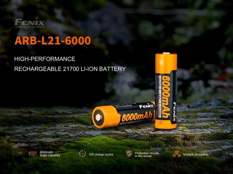 ライアページ High Capacity 6000mAh Rechargeable Battery | Fenixlight