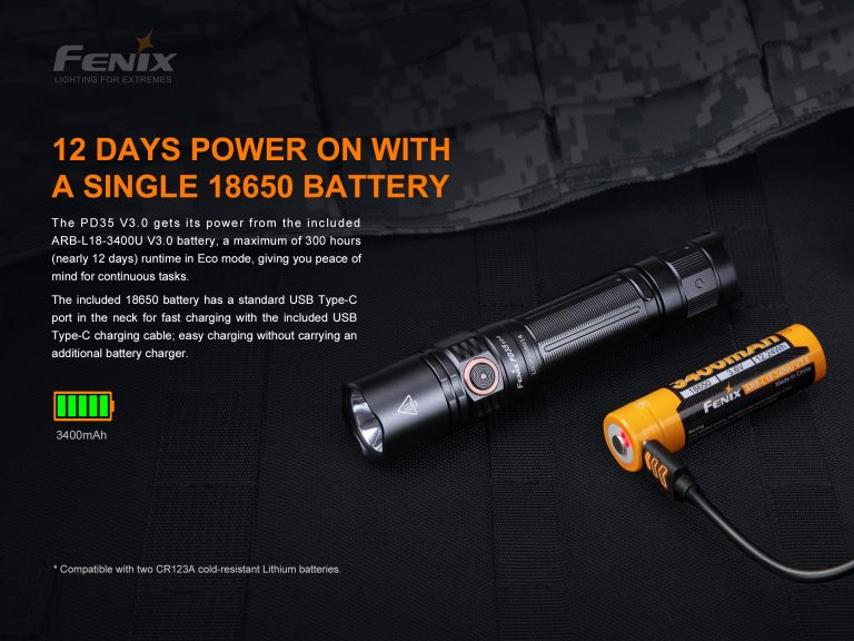 High-Performance PD35 V3.0 Tactical Flashlight | Fenixlight
