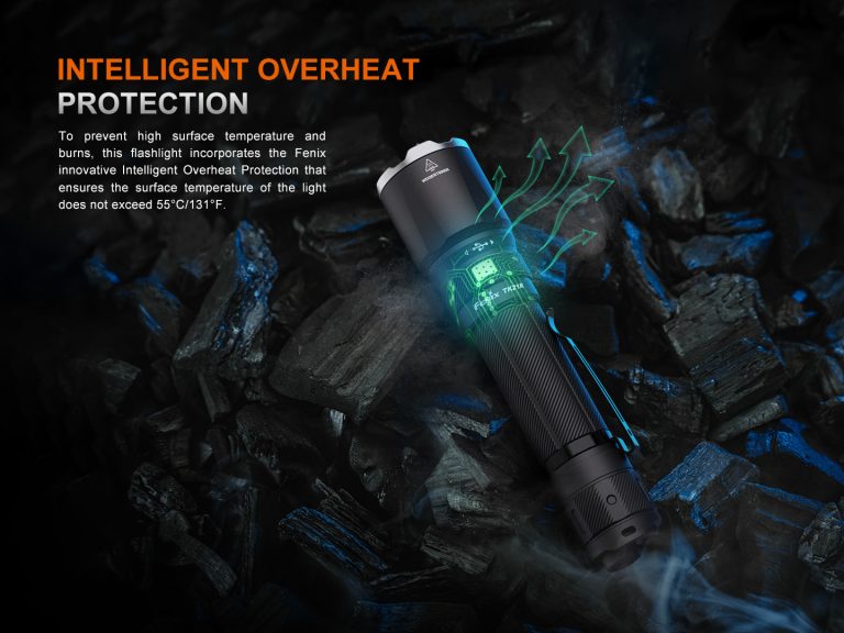 The Fenix TK21R tactical duty flashlight delivers up to 3600