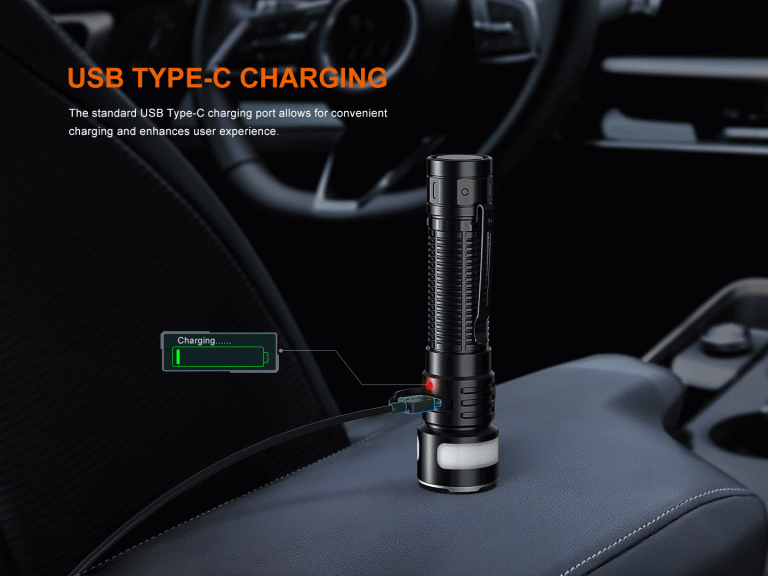 The Fenix TK21R tactical duty flashlight delivers up to 3600