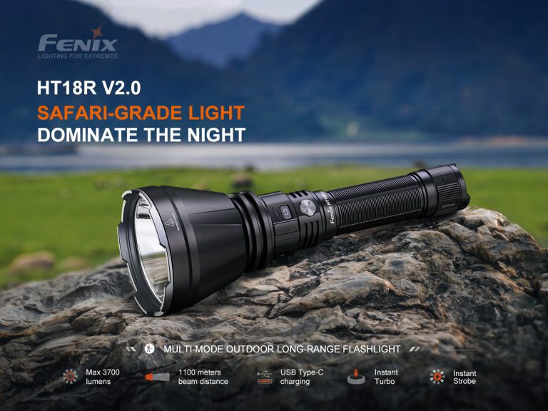 The Fenix CP50R delivers up to 5500 lumens, a 450 m beam, and 240